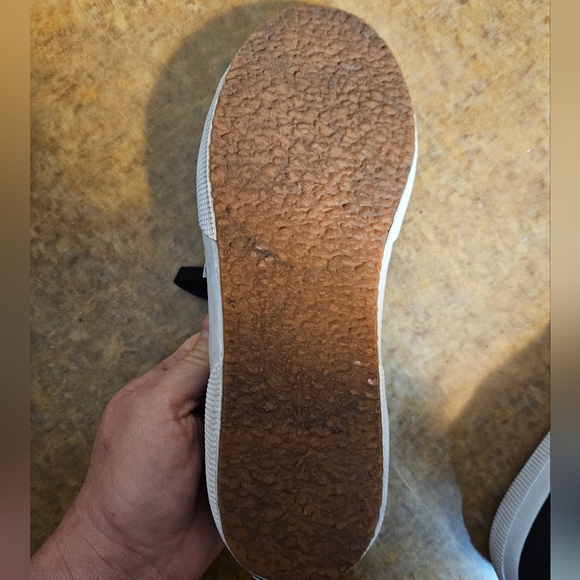 Superga Cotu Classic Sneakers Platform Cotron Canvas Black and White - Picture 9 of 11